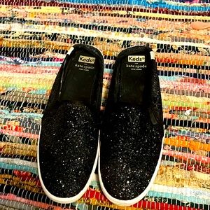 Glitter black keds